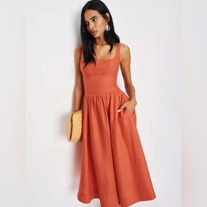 Reformation Janu Linen Dress